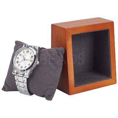 Rectangle Wooden Watch Display Stands ODIS-WH0017-110A-1