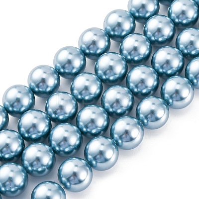 Shell Pearl Beads Strands BSHE-K015-12mm-02-1