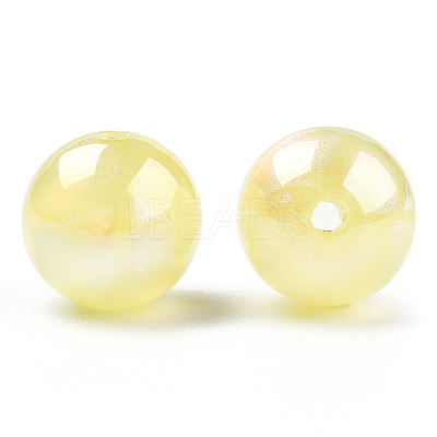 ABS Plastic Imitation Pearl Beads PACR-N013-01B-05-1