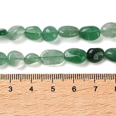 Natural Green Strawberry Quartz Beads Strands G-C268-A01-8x10mm-1