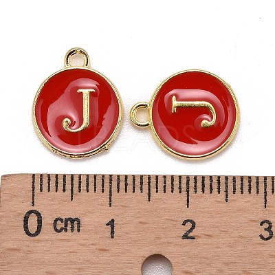 Golden Plated Alloy Enamel Charms LS-ENAM-S118-03J-1