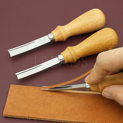Stainless Steel Leather Edge Beveler Skiving PURS-PW0003-013B-1