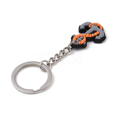 Cartoon PVC Pendant Keychain LS-KEYC-U001-01D-1