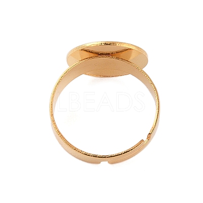 Adjustable 304 Stainless Steel Finger Rings Components X-STAS-F149-21G-E-1