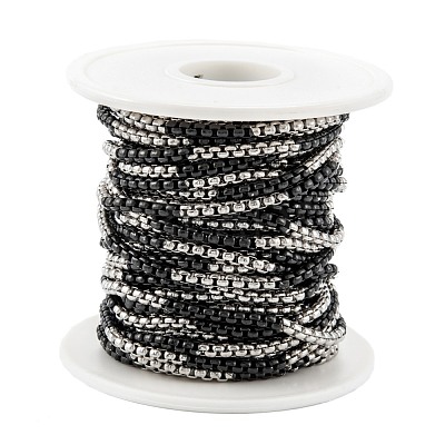 Ion Plating(IP) 304 Stainless Steel Box Chains STAS-B001-27C-B-1
