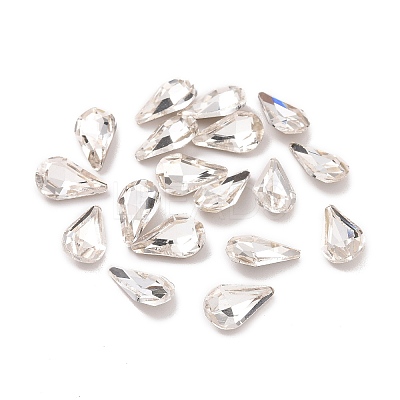 Glass Rhinestone Cabochons GGLA-P002-07C-01-1