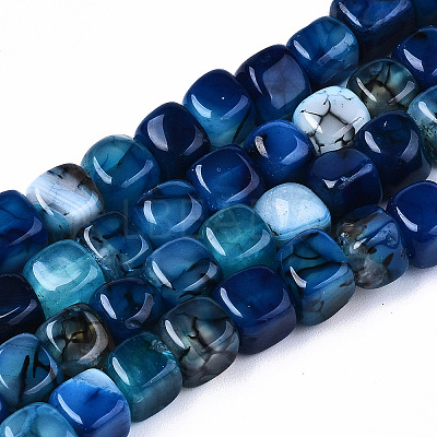 Natural Dragon Veins Agate Beads Strands G-S359-229B-1
