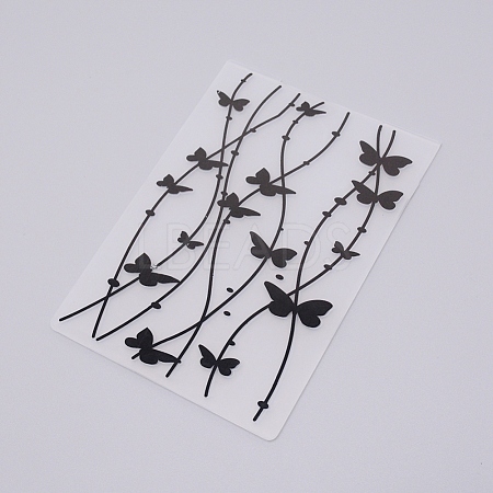 Plastic Embossing Folders DIY-WH0186-63-1