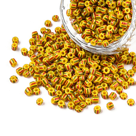 8/0 Opaque Colours Seep Glass Seed Beads SEED-F003-04B-03-1