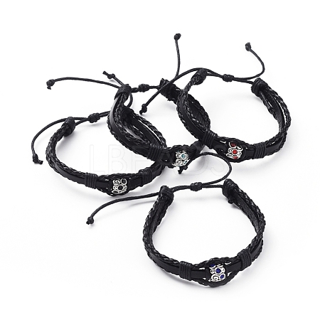 Unisex Adjustable Cord Bracelets BJEW-JB04803-1