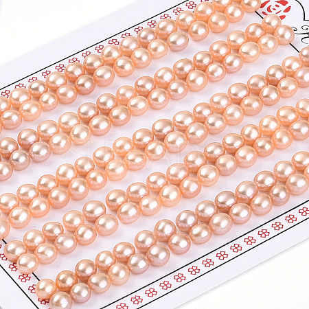 Grade 3A Natural Cultured Freshwater Pearl Beads PEAR-N018-3A-4550B-1