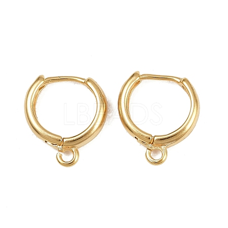 Brass Hoop Earring Findings KK-P310-35G-1
