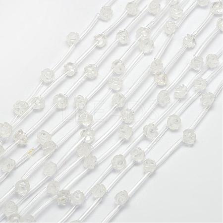 Natural Quartz Crystal Beads G-O156-B-04-1