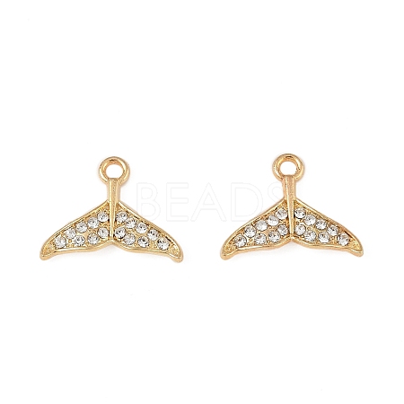 Alloy Rhinestone Pendants PALLOY-P312-05G-1