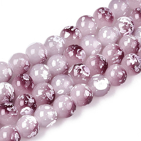 Baking Paint Glass Beads X1-DGLA-N015-8mm-05-1