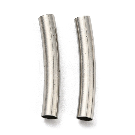 Non-Tarnish 304 Stainless Steel Tube Beads STAS-B047-27B-P-1