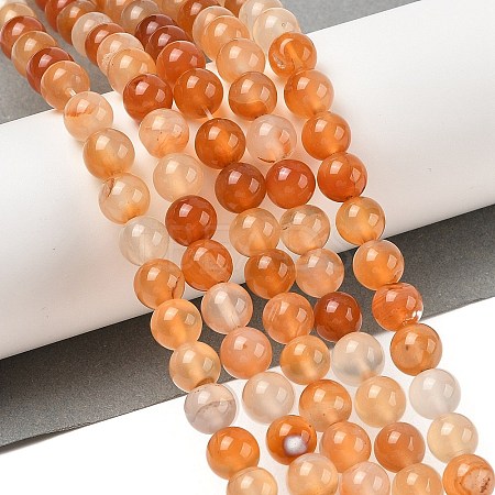 Natural Red Agate Beads Strands G-A248-A06-02-1