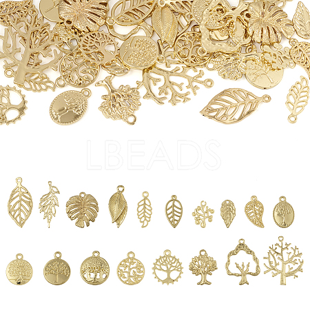  36pcs 18 styles Rack Plating Alloy Pendants FIND-TA0003-01-1