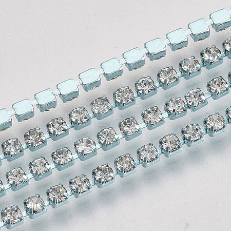Electrophoresis Iron Rhinestone Strass Chains CHC-Q009-SS12-A01-1
