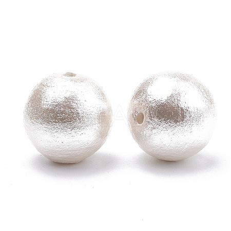 Compressed Cotton Pearl Beads WOVE-S114-6mm-11-1