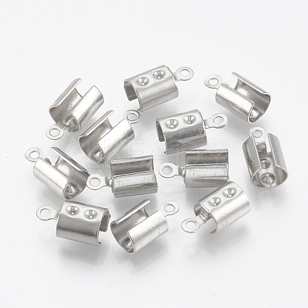 201 Stainless Steel Folding Crimp Ends STAS-T031-11-1