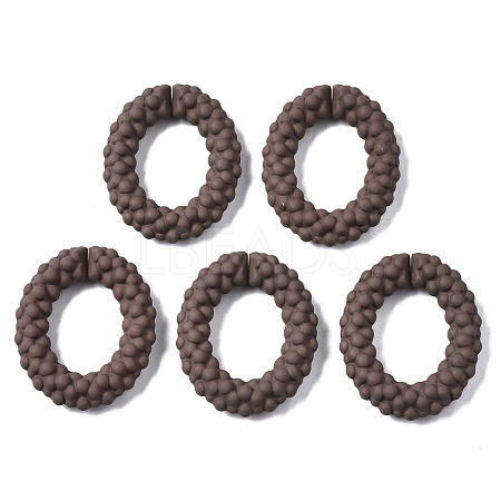 Spray Painted CCB Plastic Linking Rings CCB-Q091-011C-1