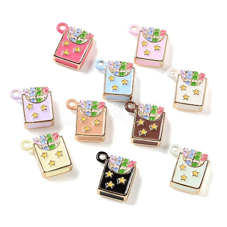 Alloy Enamel Pendants AL-CBAEAA8-09-1