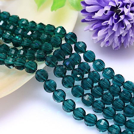 Faceted Round Imitation Austrian Crystal Bead Strands G-M182-10mm-24A-1