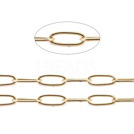 Ion Plating(IP) 304 Stainless Steel Paperclip Chains CHS-F010-01B-G-01-1