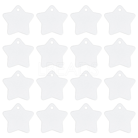 30Pcs Blank Double-sided Heat Transfer Aluminium Pendants DIY-BC0014-63B-1
