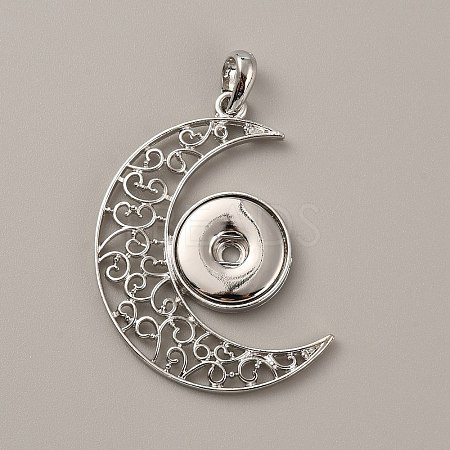 Alloy Hang Snap Base Big Pendants FIND-WH0111-236-1