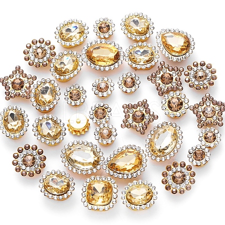 Teardrop/Heart/Star Sew on Rhinestones GACR-TAC0002-01J-1