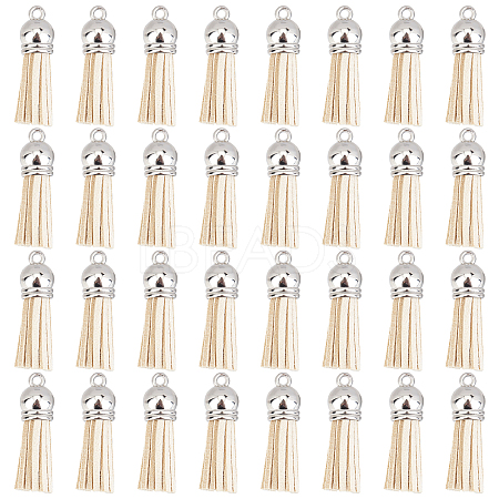 100Pcs Faux Suede Tassel Pendant Decorations FIND-SC0002-29D-1