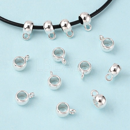 Tibetan Style Alloy Tube Bails TIBEP-LFH251Y-S-FF-1
