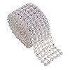 6 Rows Plastic Diamond Mesh Wrap Roll Rhinestone Crystal Ribbon Cake Wedding Decoration OCOR-WH0030-03-1