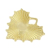 Textured Brass Pendants X-KK-M322-19G-2