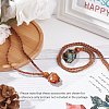 Adjustable Braided Waxed Cord Macrame Pouch Necklace Making NJEW-I243-A02-5