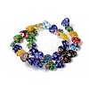 2 Strands Handmade Millefiori Glass Heart Bead Strands LK-CJ0001-01-7