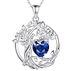 925 Sterling Silver Double-Layer Necklace PW-WGB13A5-09-1