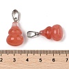 Cherry Quartz Glass Pendants G-B127-03P-16-4
