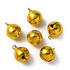 Brass Bell Pendants KK-WH0058-20G-1