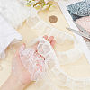 5 Yards Satin Chiffon Double Ruffled Lace Trim OCOR-FG0001-70-3