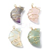 Natural & Synthetic Mixed Gemstone Pendents PALLOY-JF02121-1