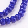 Imitation Jade Glass Bead Strands GLAA-F001-6x4mm-01-3