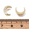 Brass Micro Pave Clear Cubic Zirconia Beads CU-CBAC809-01G-3
