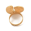 Matte Gold Alloy Adjustable Rings for Women RJEW-K260-07H-4