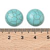 Craft Findings Dyed Synthetic Turquoise Flat Back Dome Cabochons X-TURQ-S266-14mm-01-2