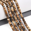Natural Picture Jasper Beads Strands G-T141-34-1
