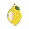 304 Stainless Steel Fruit Enamel Pendants STAS-G362-04G-06-1
