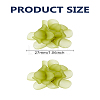 1Pair Flower Acrylic Stud Earrings EJEW-LP0008-005B-2